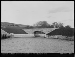 Weston Aqueduct, Section 1, masonry arch bridge near Sudbury Dam, Southborough, Mass., Oct. 14, 1903