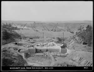 Wachusett Dam, from the viaduct, Clinton, Mass., Nov. 2, 1903