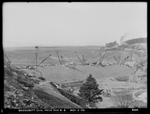 Wachusett Dam, from the northeast, Clinton, Mass., Nov. 2, 1903