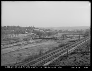 Wachusett Reservoir, looking southeast toward West Boylston from Bullard Farm, West Boylston, Mass., Nov. 9, 1903