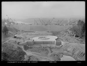 Wachusett Dam, from the viaduct, Clinton, Mass., Dec. 1, 1903