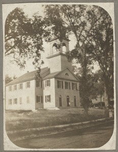 West Roxbury Unitarian Church, Centre and Church Sts. (First Parish), built 1773, remodeled 1821, burned 1890
