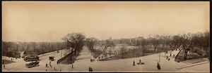 Panorama of the Common, Garden, and Charles St. from Park Square