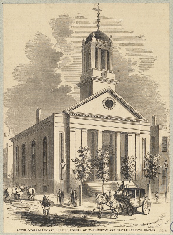 South Congregational Church, corner of Washington and Castle Streets, Boston