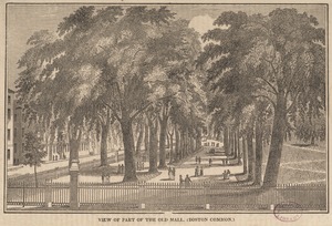View of part of the old mall (Boston Common)