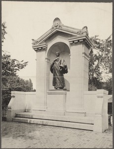 Monument to William Ellery Channing, D. D. Public Garden, Boston, Mass. Herbert Adams, sculptor, V. C. Griffith, architect