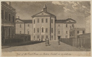 View of the court house in Boston. Erected in 1811 and 1812