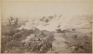 "Ah, how the withering tempest blew"… One of eight scenes from the Cyclorama - The Battle of Gettysburg by Paul Philippoteaux