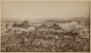 "Above the bayonets, mixed and crossed" One of eight scenes from the Cyclorama - The Battle of Gettysburg by Paul Philippoteaux