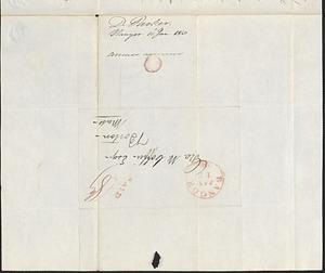 D. Parker to George Coffin, 10 January 1840