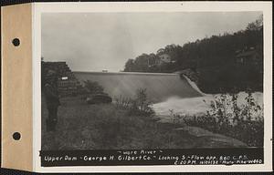 Ware River, upper dam, George H. Gilbert Co., looking south, flow approximately 860 cubic feet per second, Barre, Mass., 2:20 PM, Oct. 20, 1932