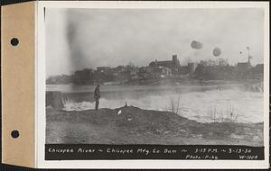 Chicopee River, Chicopee Manufacturing Co. dam, Chicopee, Mass., 3:15 PM, Mar. 13, 1936