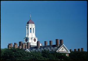 Dunster House tower and roof, Harvard University, Cambridge, Massachusetts