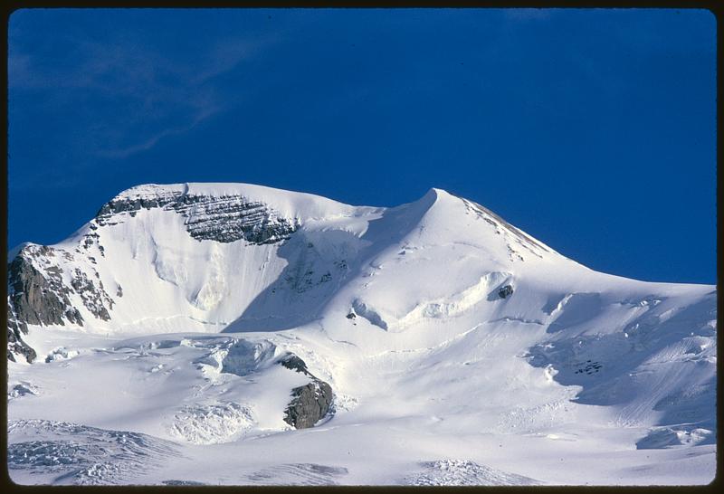 Snow-covered mountain peaks, British Columbia