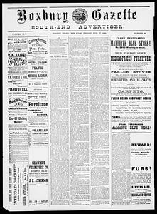 Roxbury Gazette and South End Advertiser, February 17, 1888