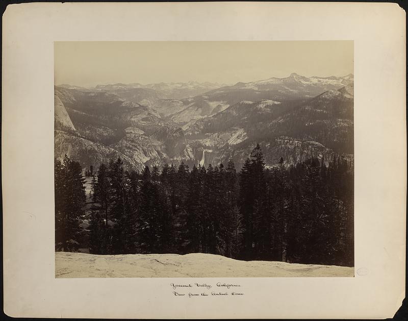 The Lyell group from Sentinel Dome, Yosemite (B)