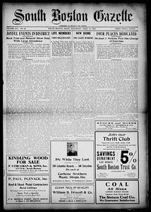 South Boston Gazette, April 23, 1921