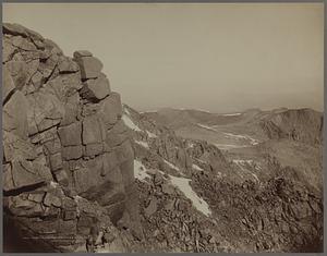 West from summit of Pikes Peak