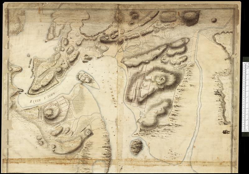 Plan of the city and harbour of St. John in the Province of New Brunswick with a project for its defence, and shewing the situation for the proposed ordnance buildings