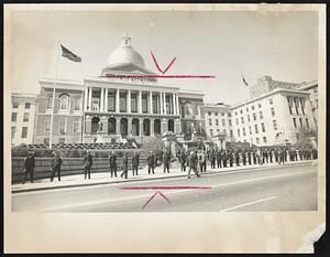 At State House. Demos Anti-War Boston May 1971.