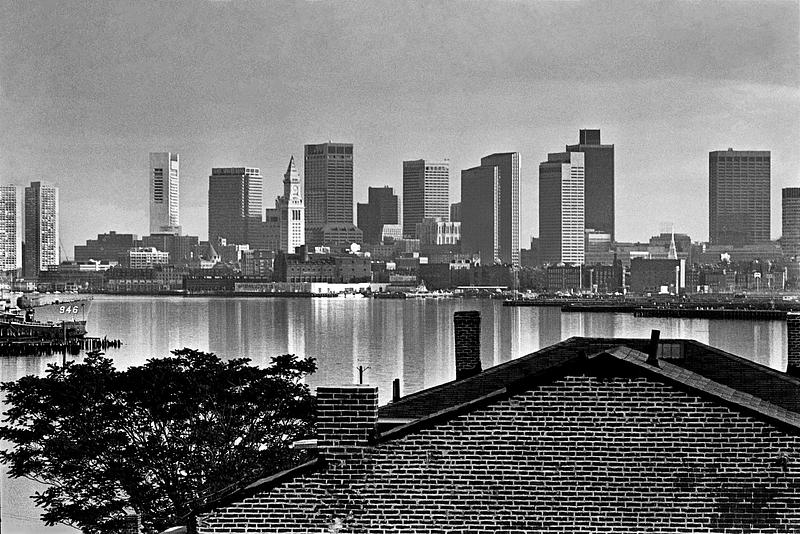 View of city and harbor