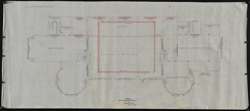 Plan of steam heating aparatus - second floor plan