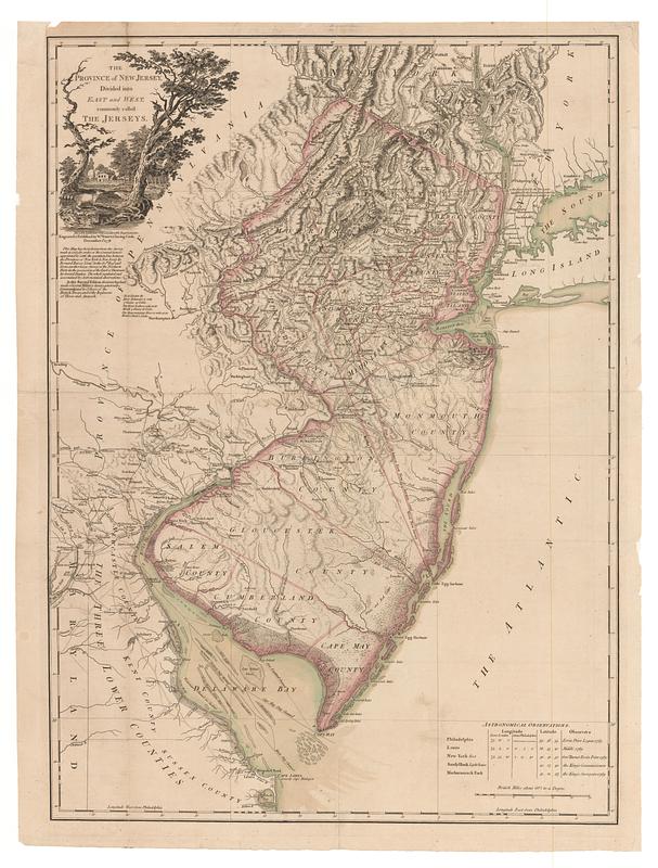 The province of New Jersey, divided into east and west, commonly called the Jerseys