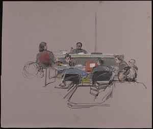 Courtroom scene