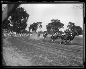 Racing at the country club, Brookline, MA