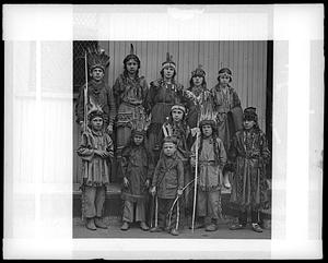 Big Passamaquoddy tribe here on way to Plymouth Tercentenary