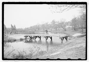 People building a bridge