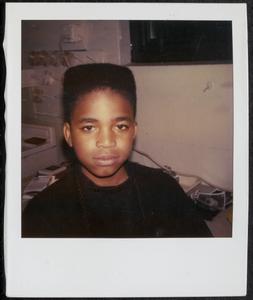 Young man in an art room