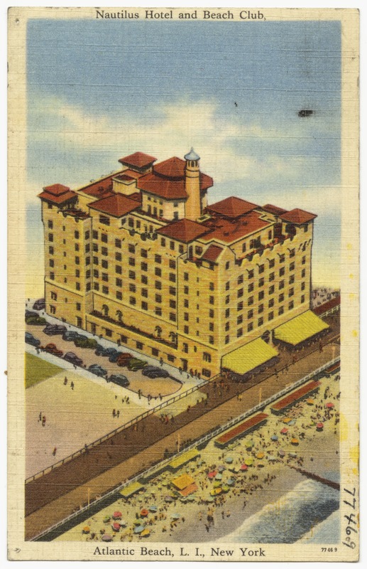 Nautilus Hotel and beach club. Atlantic Beach, L. I., New York