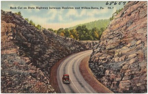 Rock Cut on State Highway between Hazleton and Wilkes-Barre, Pa.