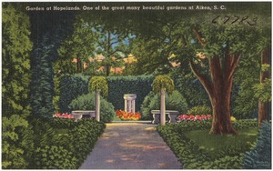 Garden at Hopelands, one of the great many beautiful gardens at Aiken, S. C.