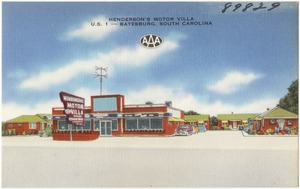 Henderson's Motor Villa, U.S. 1 -- Batesburg, South Carolina