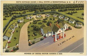 Pat's Cottage Court, 5 miles south of Bennettsville, S. C.