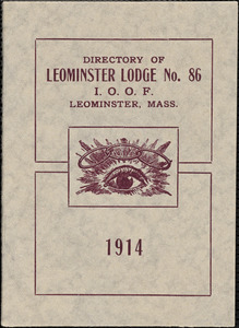 Leominster Lodge, No. 86, I. O. O. F., directors list