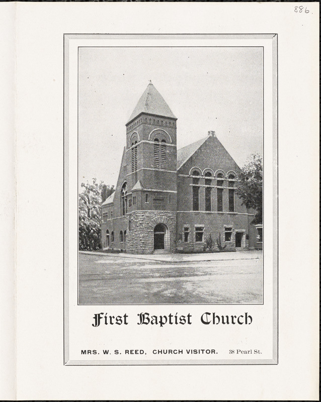 First Baptist Church of Leominster, church program July 4, 1915