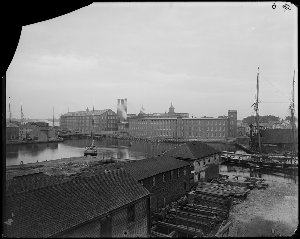 Salem, Naumkeag Mill Number 1, Harbor, Union, and Peabody Streets, 1845