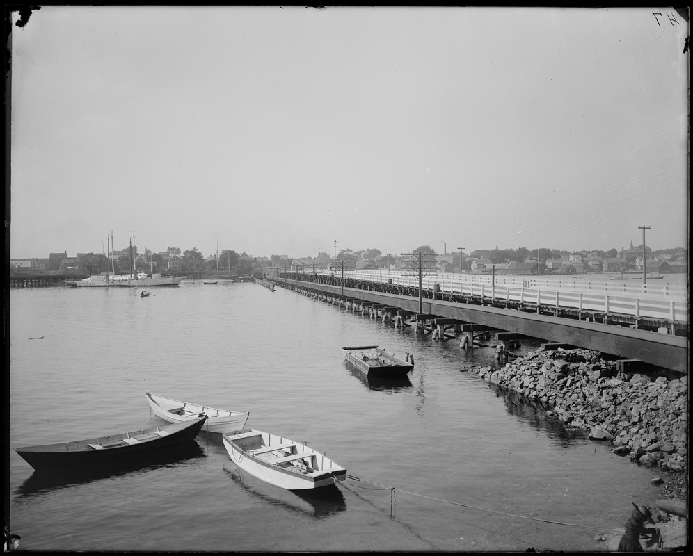 Salem, Bridge Street, Essex Bridge, "Beverly Bridge", 1788 Digital