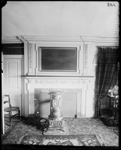 Interior detail, mantel, Simon Forrester house, 188 Derby Street, Salem