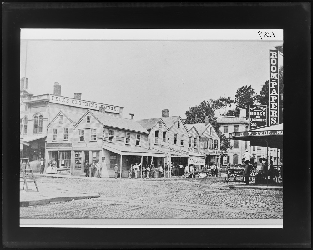 Salem, Essex and Washington Streets, views, 1872