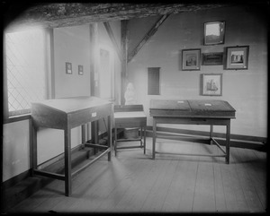 Objects, desks of Doctor Billy Gray, Doctor Bowditch, and Nathaniel Hawthorne
