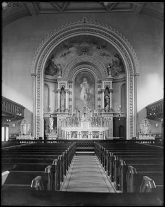 Interior detail, altar, Church of the Immaculate Conception, (1856)