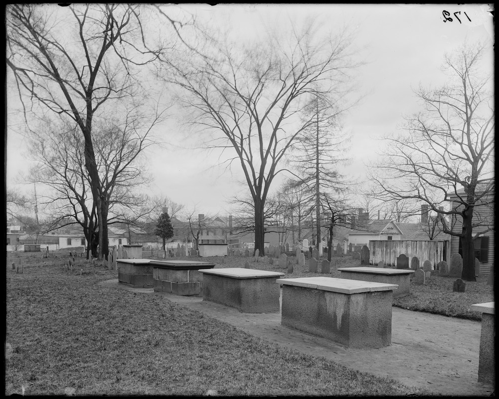 Salem, Charter Street, views, Burying Point from Charter Street, occupied before 1637