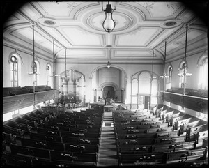 Salem, 56 Federal Street, First Baptist Church, interior