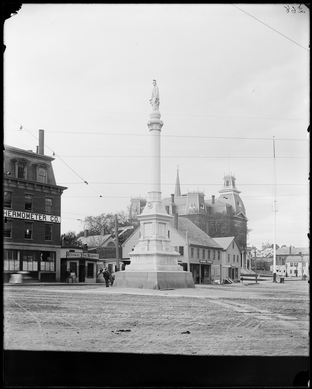 Monuments, Peabody, Peabody Square, Soldiers Monument