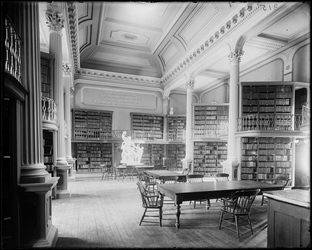 Salem, 134 Essex Street, Plummer Hall, 1856, interior