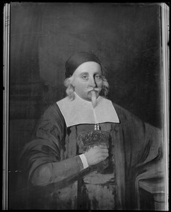 Portrait, Governor John Endicott, from painting in Essex Institute